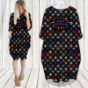 LV Hot Limited Batwing Pocket Dress For Women 2025 Max08009