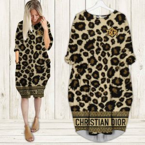 Dior batwing pocket dress luxury brand clothing clothes outfit for women - Max08017