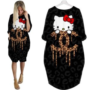 Chanel batwing pocket dress luxury brand clothing clothes outfit for women-Max08023