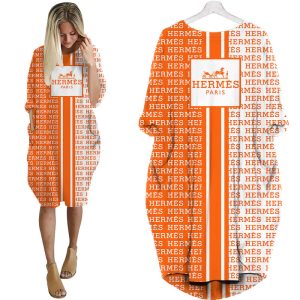 Hermes batwing pocket dress luxury brand clothing clothes outfit for women-Max08030