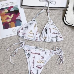 CHANEL Hot Pink Bikini 2 Pc Set Max08409