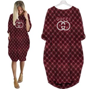 Gucci batwing pocket dress luxury brand clothing clothes outfit for women -Max08453