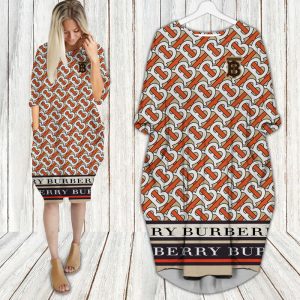 Buberry batwing pocket dress luxury brand clothing clothes outfit for women-Max08455