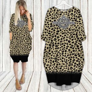 Batwing pocket dress luxury brand clothing clothes outfit for women-Max08730