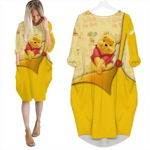 Batwing pocket dress luxury brand clothing clothes outfit for women-Max08746
