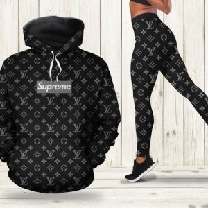 Louis Vuitton hoodie leggings luxury brand clothing clothes outfit for women ht Hoodie Leggings Set - Max08847