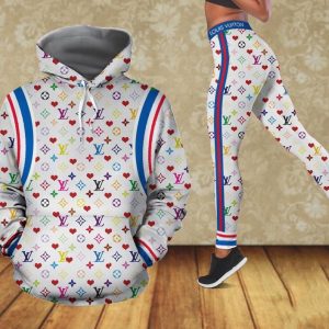 Louis Vuitton hoodie leggings luxury brand clothing clothes outfit for women ht Hoodie Leggings Set - Max08848