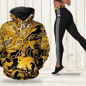 Versace hoodie leggings luxury brand clothing clothes outfit for women ht Hoodie Leggings Set - Max08950
