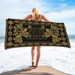Versace Soft Cotton Bath Large Beach Towel Hot 2025 Item Fashion - Max09504