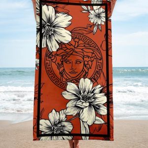 Versace Soft Cotton Bath Large Beach Towel Hot 2025 Item Fashion - Max09512
