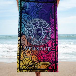 Versace Soft Cotton Bath Large Beach Towel Hot 2025 Item Fashion - Max09513