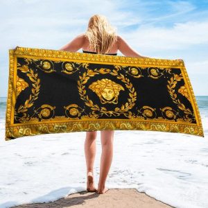 Versace Soft Cotton Bath Large Beach Towel Hot 2025 Item Fashion - Max09516