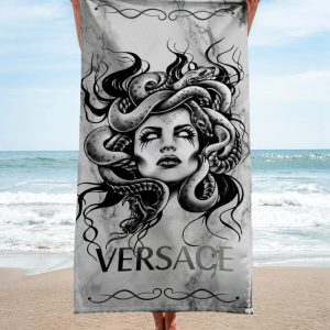 Versace Soft Cotton Bath Large Beach Towel Hot 2025 Item Fashion - Max09521