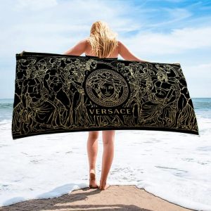 Versace Soft Cotton Bath Large Beach Towel Hot 2025 Item Fashion - Max09523