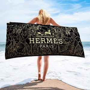 Hermes  Soft Cotton Bath Large Beach Towel Hot 2025 Item Fashion - Max09528