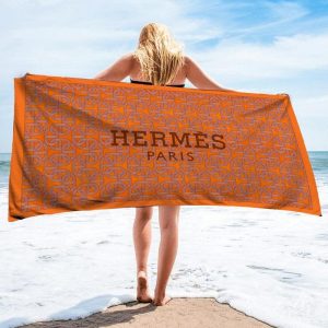 Hermes  Soft Cotton Bath Large Beach Towel Hot 2025 Item Fashion - Max09537
