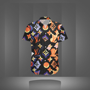 LOUIS VUITTON BUTTON SHIRT Luxury –  B9G-GCY-Max4681