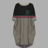 Gucci batwing pocket dress luxury brand clothing clothes outfit for women -Min00157