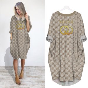 Gucci batwing pocket dress luxury brand clothing clothes outfit for women - Min00278