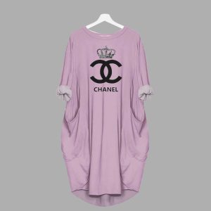 Chanel batwing pocket dress luxury brand clothing clothes outfit for women-Min00281