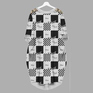 Dior batwing pocket dress luxury brand clothing clothes outfit for women - Min00305