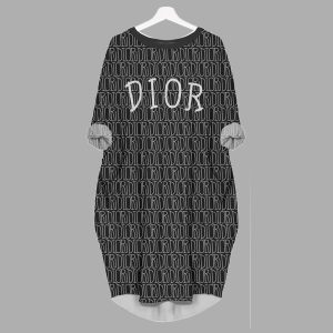 Dior batwing pocket dress luxury brand clothing clothes outfit for women - Min00309