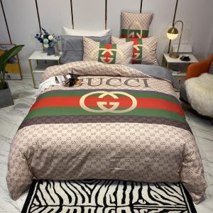 Gucci Premium Fashion Limited Luxury Brand Bedding Set Home Decor - Min00403