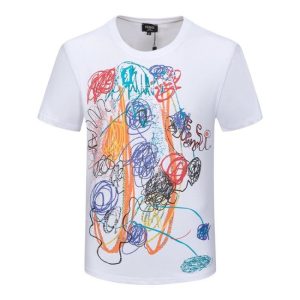 New Arrival Fendi Luxury Brand Unisex T-Shirt Gift Hot 2025 Oder047