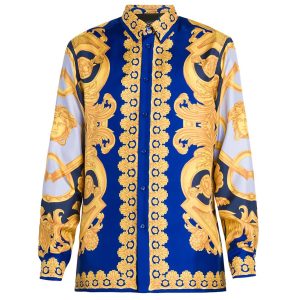 Limited Versa.ce Long Sleeve Button Shirt for Men Hot 2025 PEA31110