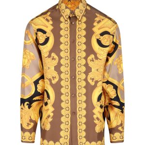 Limited Versa.ce Long Sleeve Button Shirt for Men Hot 2025 PEA31133