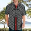 GC grey stripes luxury brand premium fashion hawaii shirt for men PEA31230