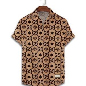 GC bee luxury brand premium fashion hawaii shirt for men PEA31242