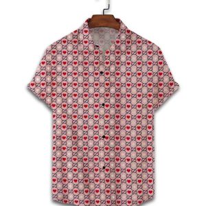 GC heart luxury brand fashion hawaii shirt for men PEA31259