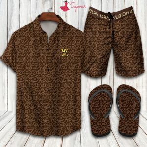 LV LV Hawaii Shirt Shorts Set Luxury Beach Clothing Clothes Outfit For Men DN9180251