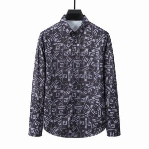 Limited Fendi Long Sleeve Button Shirt for Men Hot 2025 PEA31666