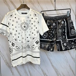New Arrival D&G Brand Combo T-shirt + Short Gift Hot 2025 PEA31784