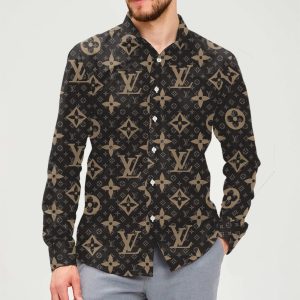 New Arrival LV Long Sleeve Button Shirt for Men Hot 2025 PEA31837