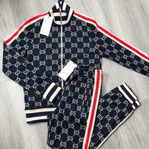 Limited Stand Collar Jacket + Sweatpants GC Luxury Brand Unisex Hot Gift PEA32016