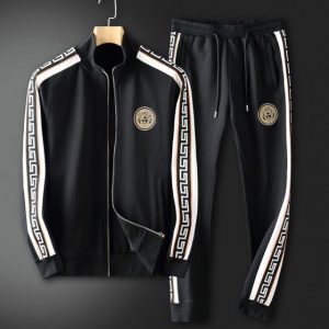 Limited Stand Collar Jacket + Sweatpants GC Luxury Brand Unisex Hot Gift PEA32025