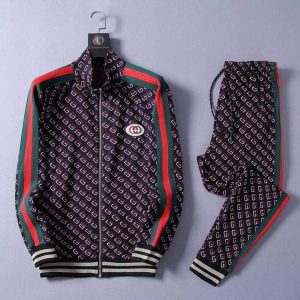 Limited Stand Collar Jacket + Sweatpants GC Luxury Brand Unisex Hot Gift PEA32031
