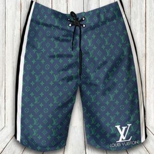 LV Blue Fashion Logo  Brand Shorts For Men Hot 2025 PEA400019