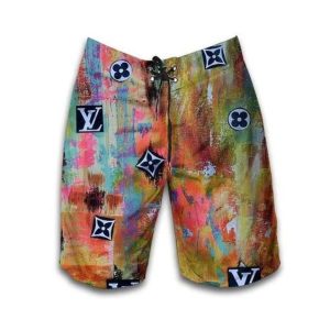 LV Colorful Fashion Logo  Brand Shorts For Men Hot 2025 PEA400020