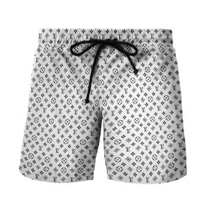 LV white black logo pattern Beach Shorts Swim Trunks Hot 2025 PEA400022