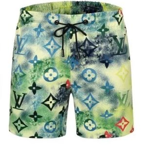 LV LV Green  All Over Print Shorts Pants For Men Hot 2025 PEA400026