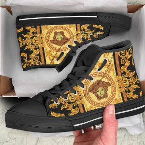 Gianni Versa.ce Black High Top Shoes Sneakers Hot 2025 For Men Women PEA5004