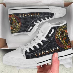 Gianni Versa.ce Black High Top Shoes Sneakers Hot 2025 For Men Women PEA5008