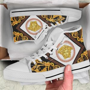 Gianni Versa.ce Luxury Gold High Top Shoes Sneakers Hot 2025 For Men Women PEA5012