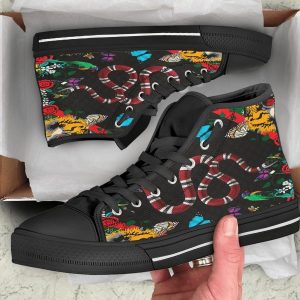 GC Black Snake High Top Shoes Sneakers Hot 2025 For Men Women PEA5021