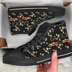 GC Black Star High Top Shoes Sneakers Hot 2025 For Men Women PEA5022