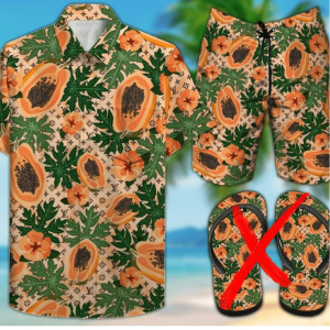 LV Combo Hawaii Shirt, Shorts Hot 2025 – PEA8010